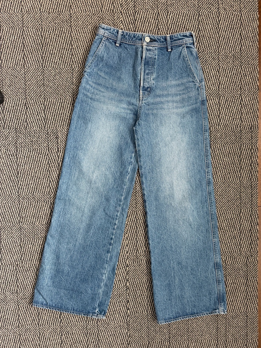 Moussy Light Blue Wide-Leg High-Rise Jeans